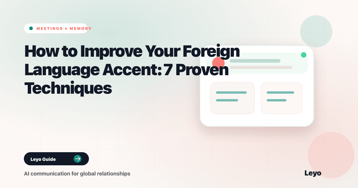 How to Improve Your Foreign Language Accent: 7 Proven Techniques