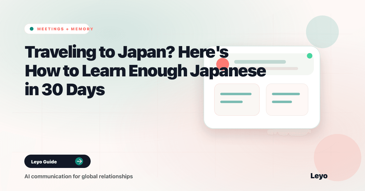 Traveling to Japan? Here's How to Learn Enough Japanese in 30 Days